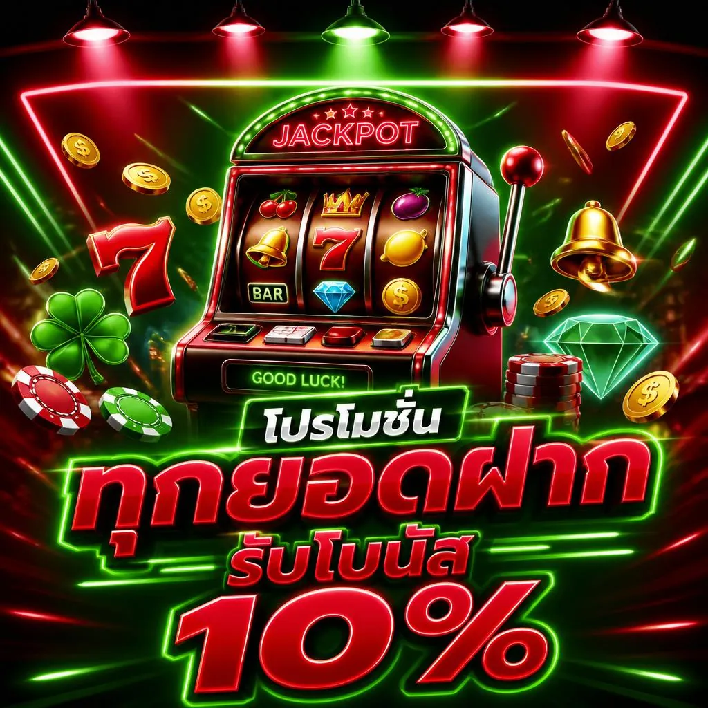 โปรโมชั่น ทุกยอดฝากรับโบนัส 10%